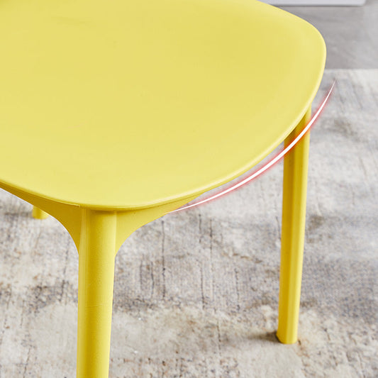 Plastic Contemporary Armless Chair Open Back Indoor-Outdoor Chair Clearhalo 'Dining Chairs' 'Dining Tables & Seating' 'dining_chair' 'Furniture' 'furniture_dining_chair' 'Kitchen & Dining Furniture' 5044179