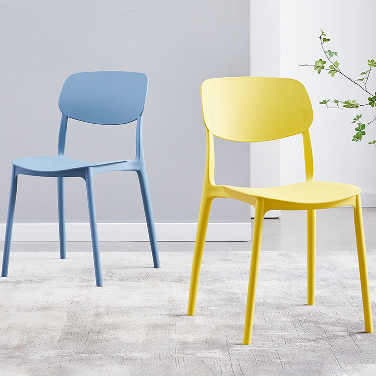 Plastic Contemporary Armless Chair Open Back Indoor-Outdoor Chair Clearhalo 'Dining Chairs' 'Dining Tables & Seating' 'dining_chair' 'Furniture' 'furniture_dining_chair' 'Kitchen & Dining Furniture' 5044188