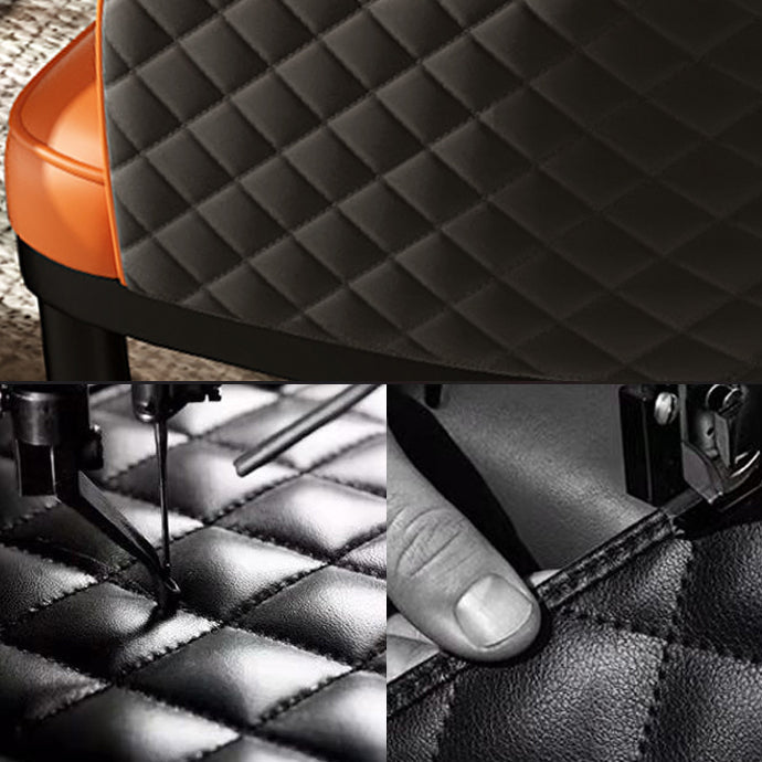 Modern Style Arm Chair Leather Open Back Indoor Dining Chair Clearhalo 'Dining Chairs' 'Dining Tables & Seating' 'dining_chair' 'furn' 'furn_dining_chair' 'Furniture' 'furniture_dining_chair' 'Kitchen & Dining Furniture' 5044211