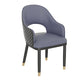 Modern Style Arm Chair Leather Open Back Indoor Dining Chair Blue 1 Piece Clearhalo 'Dining Chairs' 'Dining Tables & Seating' 'dining_chair' 'furn' 'furn_dining_chair' 'Furniture' 'furniture_dining_chair' 'Kitchen & Dining Furniture' 5044213