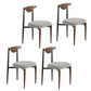 Upholstered Dining Chair Contemporary Open Back Side Chair for Dining Room Gray-Brown 4 Piece Set Clearhalo 'Dining Chairs' 'Dining Tables & Seating' 'dining_chair' 'furn' 'furn_dining_chair' 'Furniture' 'furniture_dining_chair' 'Kitchen & Dining Furniture' 5044284