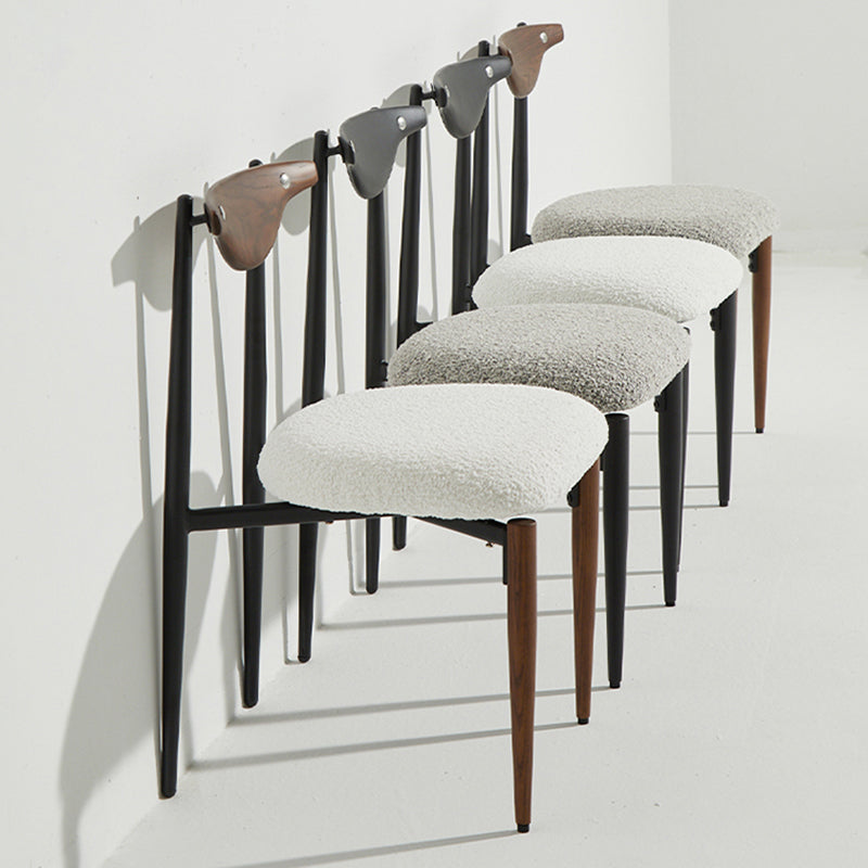 Upholstered Dining Chair Contemporary Open Back Side Chair for Dining Room Clearhalo 'Dining Chairs' 'Dining Tables & Seating' 'dining_chair' 'furn' 'furn_dining_chair' 'Furniture' 'furniture_dining_chair' 'Kitchen & Dining Furniture' 5044286