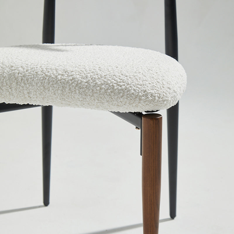 Upholstered Dining Chair Contemporary Open Back Side Chair for Dining Room Clearhalo 'Dining Chairs' 'Dining Tables & Seating' 'dining_chair' 'furn' 'furn_dining_chair' 'Furniture' 'furniture_dining_chair' 'Kitchen & Dining Furniture' 5044289