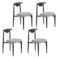 Upholstered Dining Chair Contemporary Open Back Side Chair for Dining Room Black-Gray 4 Piece Set Clearhalo 'Dining Chairs' 'Dining Tables & Seating' 'dining_chair' 'furn' 'furn_dining_chair' 'Furniture' 'furniture_dining_chair' 'Kitchen & Dining Furniture' 5044295
