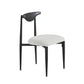 Upholstered Dining Chair Contemporary Open Back Side Chair for Dining Room Black White 1 Piece Clearhalo 'Dining Chairs' 'Dining Tables & Seating' 'dining_chair' 'furn' 'furn_dining_chair' 'Furniture' 'furniture_dining_chair' 'Kitchen & Dining Furniture' 5044297