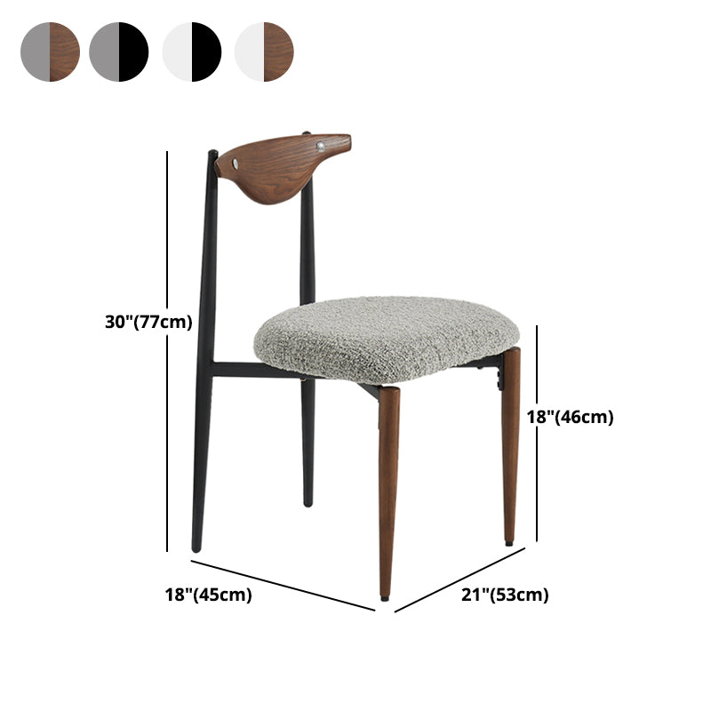 Upholstered Dining Chair Contemporary Open Back Side Chair for Dining Room Clearhalo 'Dining Chairs' 'Dining Tables & Seating' 'dining_chair' 'furn' 'furn_dining_chair' 'Furniture' 'furniture_dining_chair' 'Kitchen & Dining Furniture' 5044300