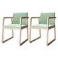 Arm Dining Chairs Modern Ash Wood Side Chairs for Dining Room Wood-Green 2 Piece Set Clearhalo 'Dining Chairs' 'Dining Tables & Seating' 'dining_chair' 'furn' 'furn_dining_chair' 'Furniture' 'furniture_dining_chair' 'Kitchen & Dining Furniture' 5044307