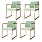 Arm Dining Chairs Modern Ash Wood Side Chairs for Dining Room Wood-Green 4 Piece Set Clearhalo 'Dining Chairs' 'Dining Tables & Seating' 'dining_chair' 'furn' 'furn_dining_chair' 'Furniture' 'furniture_dining_chair' 'Kitchen & Dining Furniture' 5044309