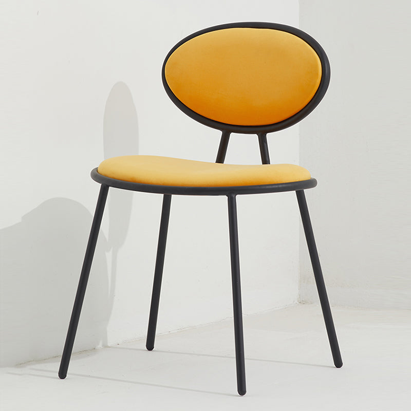 Upholstered Stackable Dining Chair King Louis Back Side Chair for Dining Room Clearhalo 'Dining Chairs' 'Dining Tables & Seating' 'dining_chair' 'furn' 'furn_dining_chair' 'Furniture' 'furniture_dining_chair' 'Kitchen & Dining Furniture' 5044325