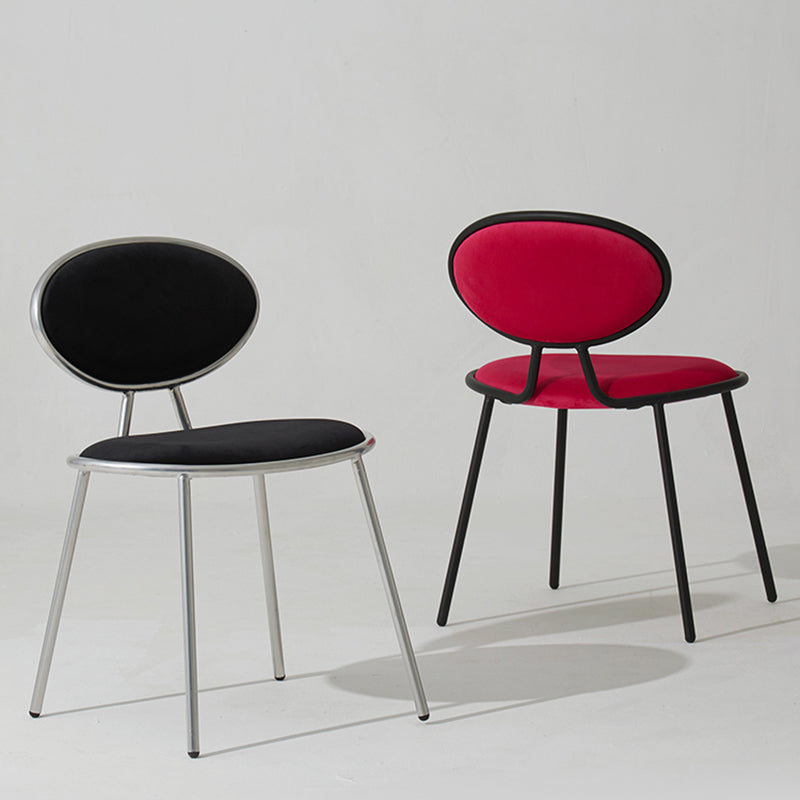 Upholstered Stackable Dining Chair King Louis Back Side Chair for Dining Room Clearhalo 'Dining Chairs' 'Dining Tables & Seating' 'dining_chair' 'furn' 'furn_dining_chair' 'Furniture' 'furniture_dining_chair' 'Kitchen & Dining Furniture' 5044328