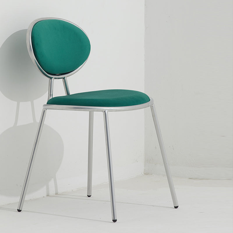 Upholstered Stackable Dining Chair King Louis Back Side Chair for Dining Room Clearhalo 'Dining Chairs' 'Dining Tables & Seating' 'dining_chair' 'furn' 'furn_dining_chair' 'Furniture' 'furniture_dining_chair' 'Kitchen & Dining Furniture' 5044329