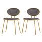 Upholstered Stackable Dining Chair King Louis Back Side Chair for Dining Room Grey 2 Piece Set Clearhalo 'Dining Chairs' 'Dining Tables & Seating' 'dining_chair' 'furn' 'furn_dining_chair' 'Furniture' 'furniture_dining_chair' 'Kitchen & Dining Furniture' 5044335