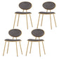 Upholstered Stackable Dining Chair King Louis Back Side Chair for Dining Room Grey 4 Piece Set Clearhalo 'Dining Chairs' 'Dining Tables & Seating' 'dining_chair' 'furn' 'furn_dining_chair' 'Furniture' 'furniture_dining_chair' 'Kitchen & Dining Furniture' 5044338