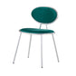 Upholstered Stackable Dining Chair King Louis Back Side Chair for Dining Room Green 1 Piece Clearhalo 'Dining Chairs' 'Dining Tables & Seating' 'dining_chair' 'furn' 'furn_dining_chair' 'Furniture' 'furniture_dining_chair' 'Kitchen & Dining Furniture' 5044339