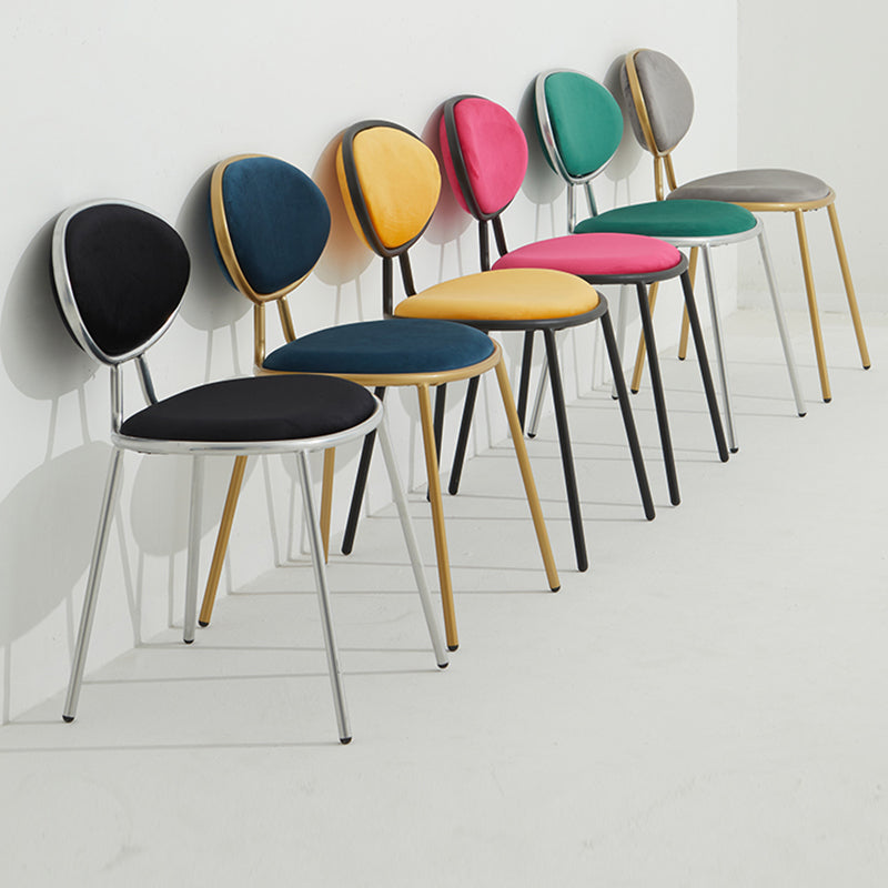 Upholstered Stackable Dining Chair King Louis Back Side Chair for Dining Room Clearhalo 'Dining Chairs' 'Dining Tables & Seating' 'dining_chair' 'furn' 'furn_dining_chair' 'Furniture' 'furniture_dining_chair' 'Kitchen & Dining Furniture' 5044340