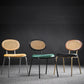 Glam Style Side Chair Upholstered Cane Back Dining Chair for Indoor Clearhalo 'Dining Chairs' 'Dining Tables & Seating' 'dining_chair' 'furn' 'furn_dining_chair' 'Furniture' 'furniture_dining_chair' 'Kitchen & Dining Furniture' 5044358