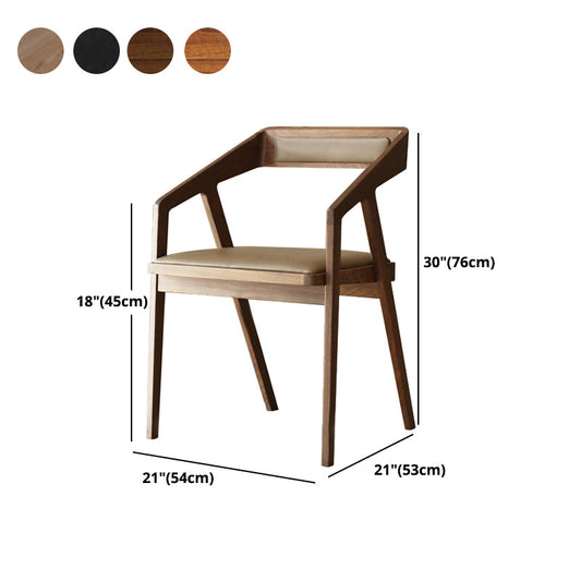 Dining Room Side Chairs Modern Solid Wood Arm Chair for Kitchen Clearhalo 'Dining Chairs' 'Dining Tables & Seating' 'dining_chair' 'furn' 'furn_dining_chair' 'Furniture' 'furniture_dining_chair' 'Kitchen & Dining Furniture' 5044407