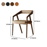 Dining Room Side Chairs Modern Solid Wood Arm Chair for Kitchen Clearhalo 'Dining Chairs' 'Dining Tables & Seating' 'dining_chair' 'furn' 'furn_dining_chair' 'Furniture' 'furniture_dining_chair' 'Kitchen & Dining Furniture' 5044407