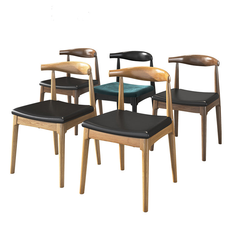 Armless Kitchen Chairs Modern Wooden Side Chairs for Dining Room Clearhalo 'Dining Chairs' 'Dining Tables & Seating' 'dining_chair' 'furn' 'furn_dining_chair' 'Furniture' 'furniture_dining_chair' 'Kitchen & Dining Furniture' 5044416