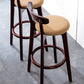 Scandinavian Dessert Shop Beech Stool Matte Finish Upholstered Bar Stools Clearhalo 'Bar Furniture' 'Bar Stools' 'bar_stools' 'Furniture' 'furniture_bar_stools' 'Kitchen & Dining Furniture' 5044454