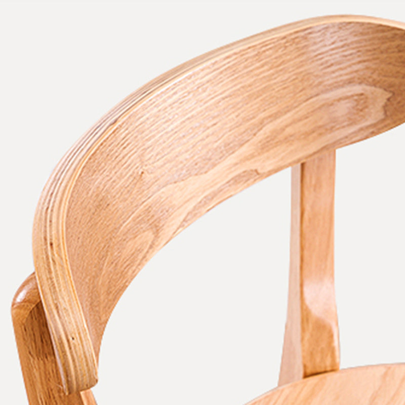Scandinavian Dessert Shop Beech Stool Matte Finish Upholstered Bar Stools Clearhalo 'Bar Furniture' 'Bar Stools' 'bar_stools' 'Furniture' 'furniture_bar_stools' 'Kitchen & Dining Furniture' 5044461