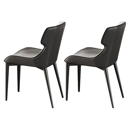 Modern Stainless Steel Dinette Set 1/2/5/7 Pieces Sintered Stone Top Dining Table Set 2 Black-White Chairs Clearhalo 'Dining Room Sets' 'Dining Tables & Seating' 'dining_room_set' 'furn' 'furn_dining_room_set' 'Furniture' 'furniture_dining_room_set' 'Kitchen & Dining Furniture' 5044509