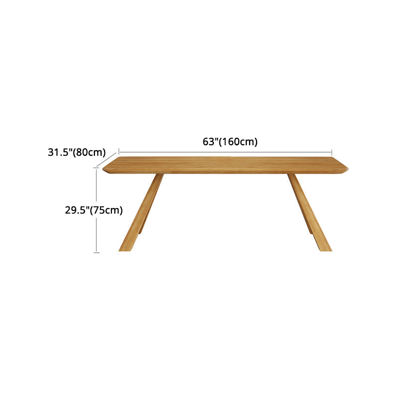 Modern Ash Wood Dinette Set 1/2/4 Pieces Rectangle Beige Dining Table Set Clearhalo 'Dining Room Sets' 'Dining Tables & Seating' 'dining_room_set' 'furn' 'furn_dining_room_set' 'Furniture' 'furniture_dining_room_set' 'Kitchen & Dining Furniture' 5044543