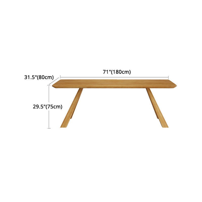 Modern Ash Wood Dinette Set 1/2/4 Pieces Rectangle Beige Dining Table Set Clearhalo 'Dining Room Sets' 'Dining Tables & Seating' 'dining_room_set' 'furn' 'furn_dining_room_set' 'Furniture' 'furniture_dining_room_set' 'Kitchen & Dining Furniture' 5044544