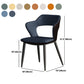 Metal Contemporary Dining Chair with Arms Matte Finish Open Back Dining Side Chair Clearhalo 'Dining Chairs' 'Dining Tables & Seating' 'dining_chair' 'furn' 'furn_dining_chair' 'Furniture' 'furniture_dining_chair' 'Kitchen & Dining Furniture' 5044784