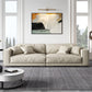 Glam Style Sectional Latex Upholstery Filled Faux Leather White/grey/black/orange Sofa White Horizontal Clearhalo 'furn' 'furn_sectionals' 'Furniture' 'furniture_sectionals' 'Living Room Furniture' 'Sectionals' 5045566