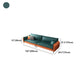 Square Arm Contemporary Faux Leather Sofa Couch in Green and Orange Clearhalo 'furn' 'furn_sofas' 'Furniture' 'furniture_sofas' 'Living Room Furniture' 'Sofa' 'sofas' 5045594