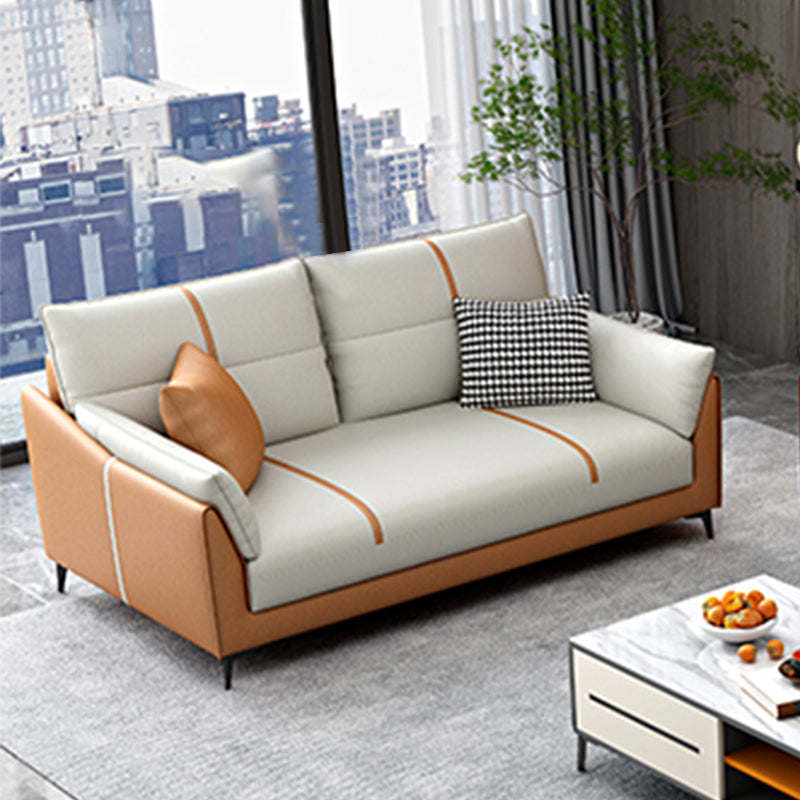 Glam Cushions Pillow Top Arm Stain Resistant Settee for Living Room 64"L x 33"W x 33.5"H Clearhalo 'furn' 'furn_sofas' 'Furniture' 'furniture_sofas' 'Living Room Furniture' 'Sofa' 'sofas' 5045596