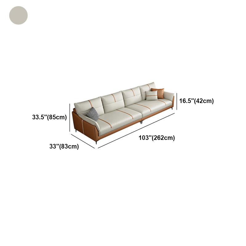 Glam Cushions Pillow Top Arm Stain Resistant Settee for Living Room Clearhalo 'furn' 'furn_sofas' 'Furniture' 'furniture_sofas' 'Living Room Furniture' 'Sofa' 'sofas' 5045607