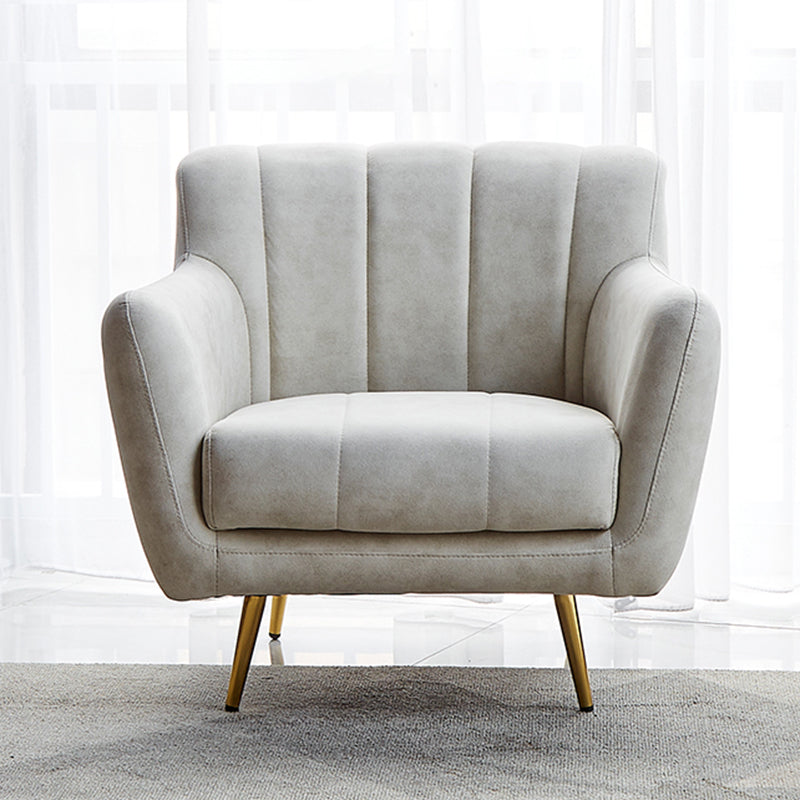 30.3"H Sewn Pillow Back Faux Leather Flared Arm Sofa for Living Room 33.5"L x 29.5"W x 30"H Off-White Clearhalo 'furn' 'furn_sofas' 'Furniture' 'furniture_sofas' 'Living Room Furniture' 'Sofa' 'sofas' 5045615