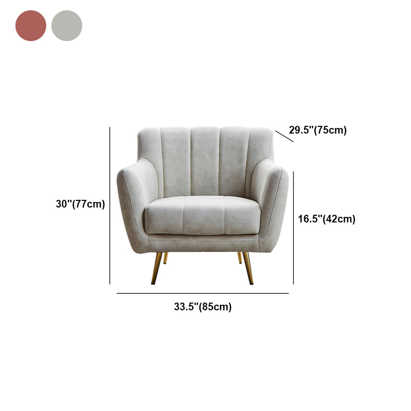 30.3"H Sewn Pillow Back Faux Leather Flared Arm Sofa for Living Room Clearhalo 'furn' 'furn_sofas' 'Furniture' 'furniture_sofas' 'Living Room Furniture' 'Sofa' 'sofas' 5045623