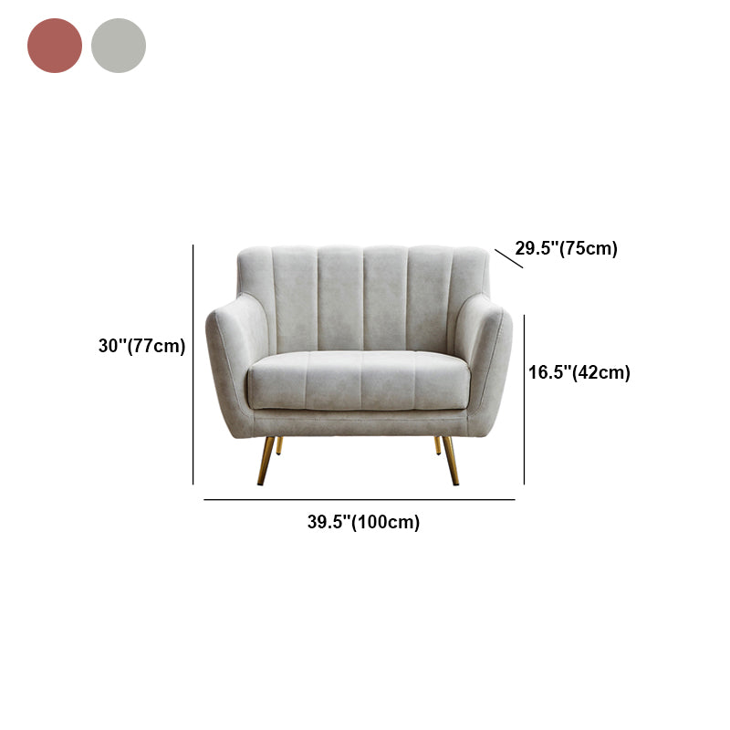 30.3"H Sewn Pillow Back Faux Leather Flared Arm Sofa for Living Room Clearhalo 'furn' 'furn_sofas' 'Furniture' 'furniture_sofas' 'Living Room Furniture' 'Sofa' 'sofas' 5045624