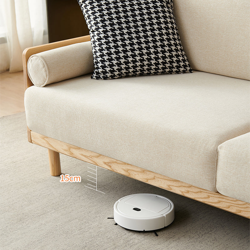 Linen Modern Square Arm Sofa Standard Wooden Sofa for Living Room, Apartment Clearhalo 'Furniture' 'furniture_sofas' 'Living Room Furniture' 'Sofa' 'sofas' 5045637