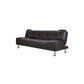 Armless Cotton Blend and Leather Convertible Contemporary Sofa Bed Clearhalo 'furn' 'furn_sofas' 'Furniture' 'furniture_sofas' 'Living Room Furniture' 'Sofa' 'sofas' 5045651