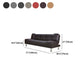 Armless Cotton Blend and Leather Convertible Contemporary Sofa Bed Clearhalo 'furn' 'furn_sofas' 'Furniture' 'furniture_sofas' 'Living Room Furniture' 'Sofa' 'sofas' 5045656