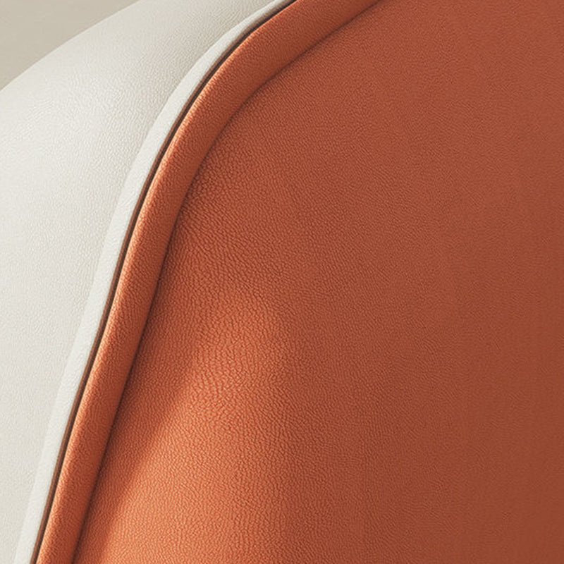 Contemporary Faux Leather Square Arm Sofa Standard Sofa with Sewn Pillow Back Clearhalo 'furn' 'furn_sofas' 'Furniture' 'furniture_sofas' 'Living Room Furniture' 'Sofa' 'sofas' 5045694