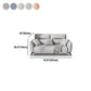 Contemporary Faux Leather Square Arm Sofa Standard Sofa with Sewn Pillow Back Clearhalo 'furn' 'furn_sofas' 'Furniture' 'furniture_sofas' 'Living Room Furniture' 'Sofa' 'sofas' 5045700