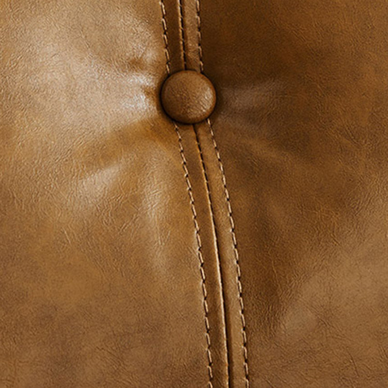 Contemporary Faux Leather Flared Arm Sofa Tufted Standard Sofa for Living Room Clearhalo 'furn' 'furn_sofas' 'Furniture' 'furniture_sofas' 'Living Room Furniture' 'Sofa' 'sofas' 5045730