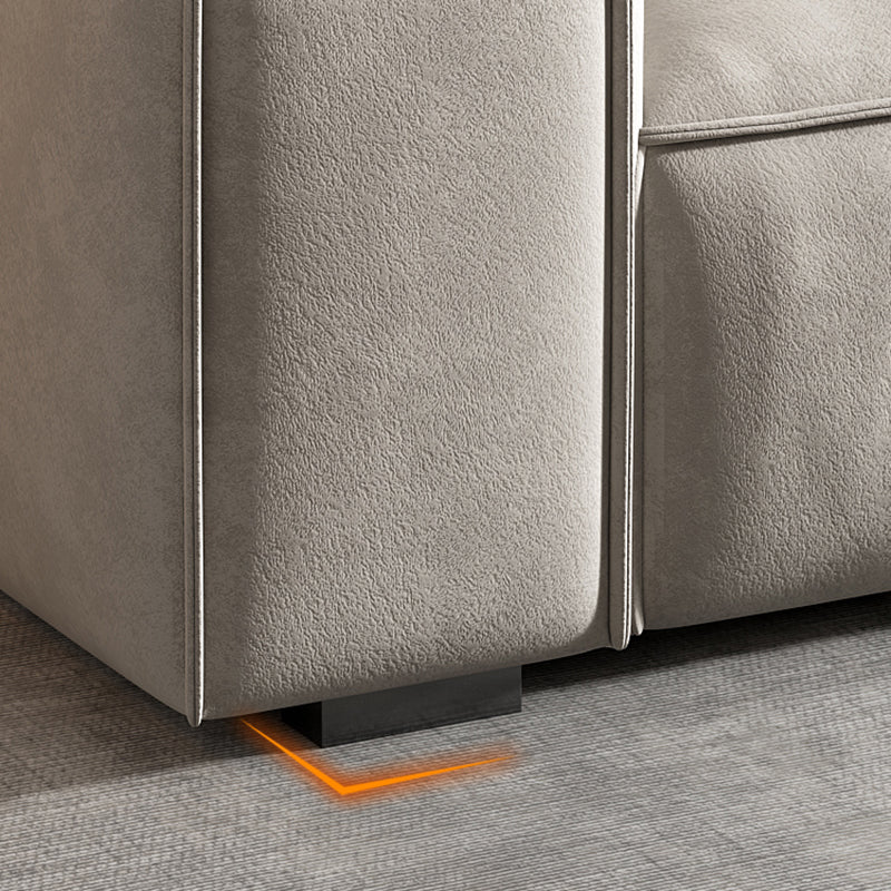 Contemporary Faux Leather Square Arm Sofa Standard Sofa for Living Room Clearhalo 'furn' 'furn_sofas' 'Furniture' 'furniture_sofas' 'Living Room Furniture' 'Sofa' 'sofas' 5045743