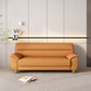 Contemporary Faux Leather Pillow Top Arm Sofa Standard Sofa for Living Room Orange Clearhalo 'furn' 'furn_sofas' 'Furniture' 'furniture_sofas' 'Living Room Furniture' 'Sofa' 'sofas' 5045750