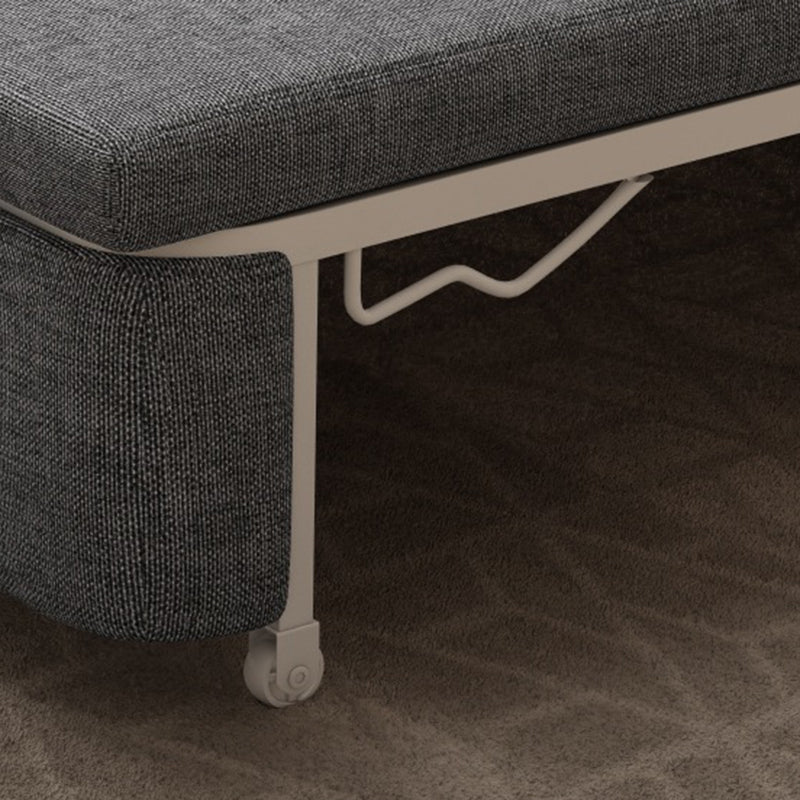 Contemporary Linen Square Arm Sofa Bed Foldable Standard Sofa for Living Room Clearhalo 'furn' 'furn_sofas' 'Furniture' 'furniture_sofas' 'Living Room Furniture' 'Sofa' 'sofas' 5045769