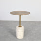 Mid-century Modern Cocktail Table Metal Iron Round Coffee Table with Top Clearhalo 'Coffee & Accent Tables' 'End & Side Tables' 'end_side_table' 'end_side_tables' 'furn' 'furn_end_side_tables' 'Furniture' 'furniture_end_side_table' 'Living Room Furniture' 5045821