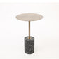 Mid-century Modern Cocktail Table Metal Iron Round Coffee Table with Top Black-Gold Clearhalo 'Coffee & Accent Tables' 'End & Side Tables' 'end_side_table' 'end_side_tables' 'furn' 'furn_end_side_tables' 'Furniture' 'furniture_end_side_table' 'Living Room Furniture' 5045831