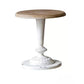 French Country Style Cocktail Table Solid Wood with White/black Metal Base Coffee Table Clearhalo 'Coffee & Accent Tables' 'End & Side Tables' 'end_side_table' 'end_side_tables' 'furn' 'furn_end_side_tables' 'Furniture' 'furniture_end_side_table' 'Living Room Furniture' 5045872