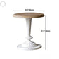 French Country Style Cocktail Table Solid Wood with White/black Metal Base Coffee Table Clearhalo 'Coffee & Accent Tables' 'End & Side Tables' 'end_side_table' 'end_side_tables' 'furn' 'furn_end_side_tables' 'Furniture' 'furniture_end_side_table' 'Living Room Furniture' 5045883