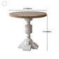 French Country Style Cocktail Table Solid Wood with White/black Metal Base Coffee Table Clearhalo 'Coffee & Accent Tables' 'End & Side Tables' 'end_side_table' 'end_side_tables' 'furn' 'furn_end_side_tables' 'Furniture' 'furniture_end_side_table' 'Living Room Furniture' 5045886